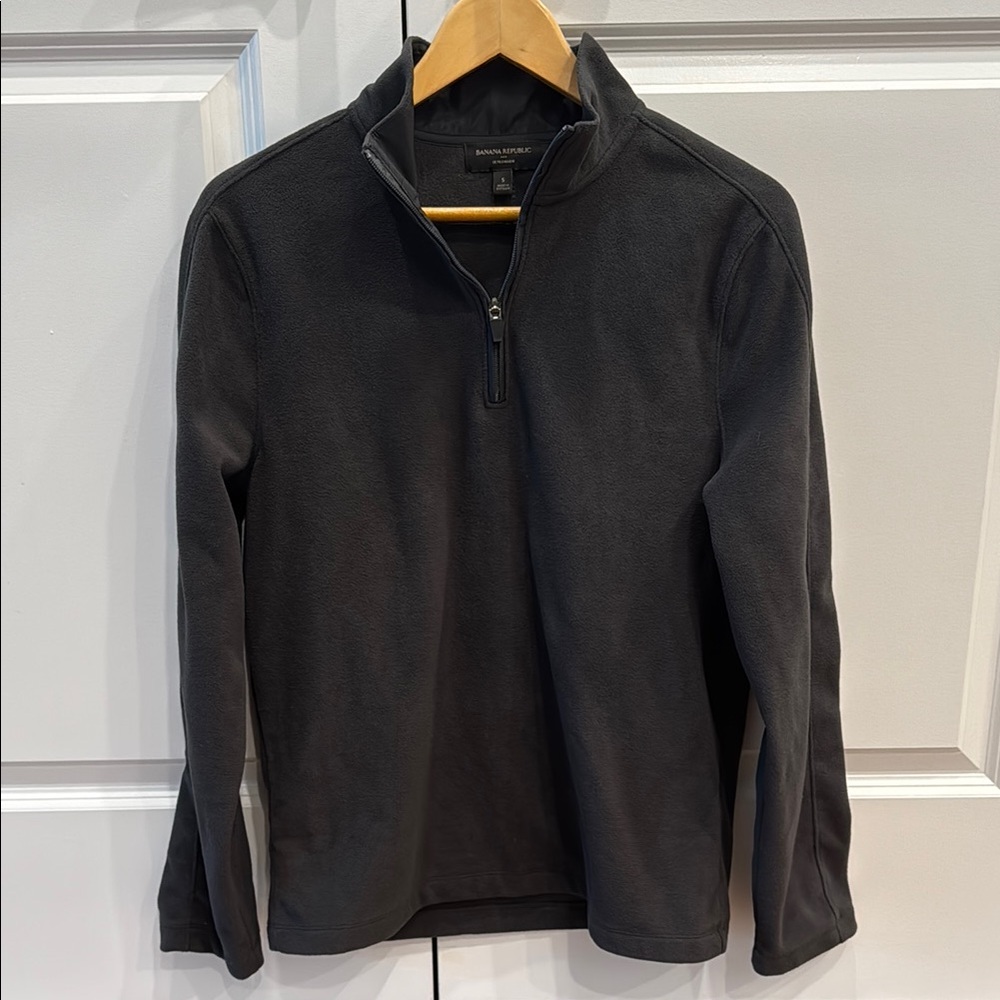 Banana Republic Black Quarter-zip Fleece (S)